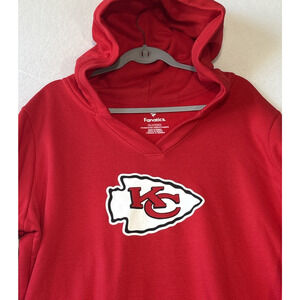 NWT Fanatics Kansas City Chiefs Red Logo Hoodie Pullover Sweatshirt Womens 3XL